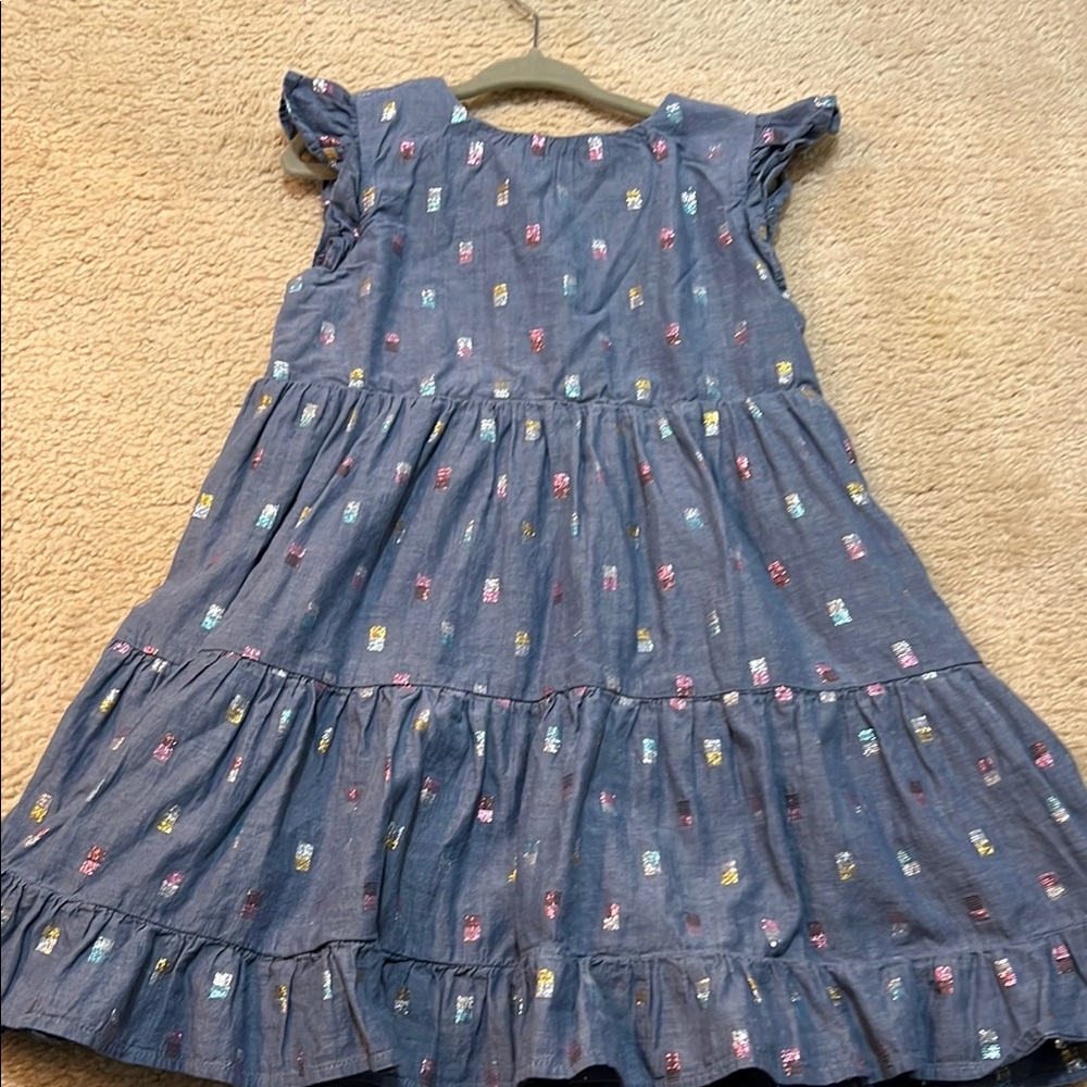 Crewcuts Kids' Blue Patterned Dress